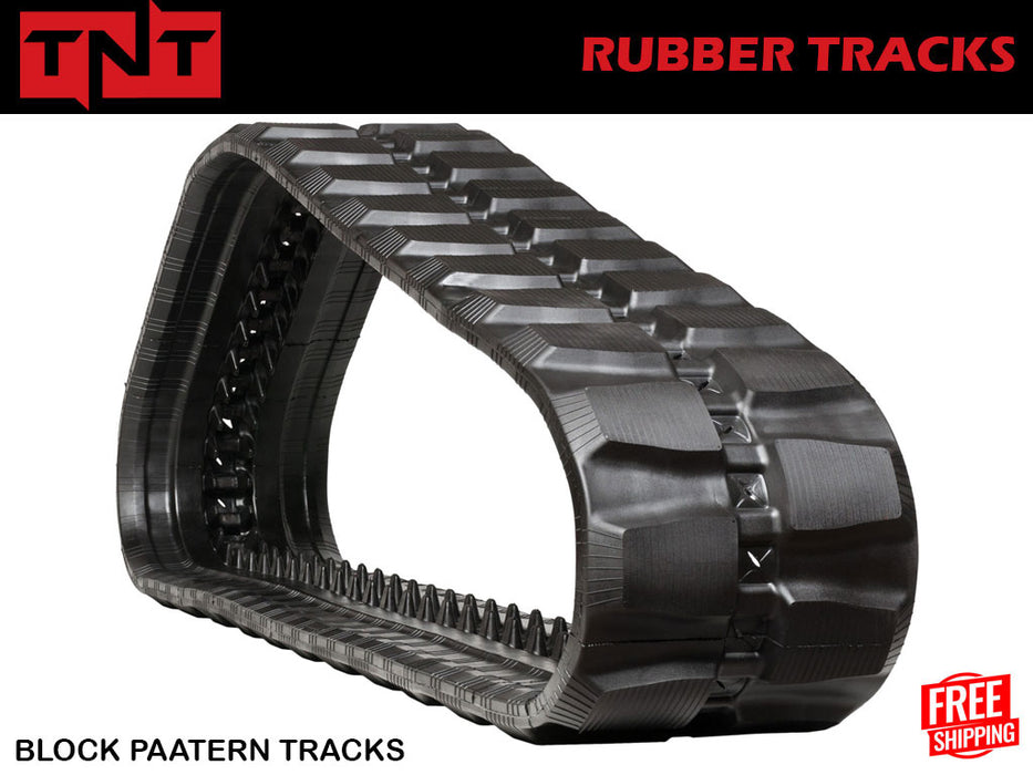 TNT 450X86X60 Heavy Duty BLOCK Pattern Rubber Tracks