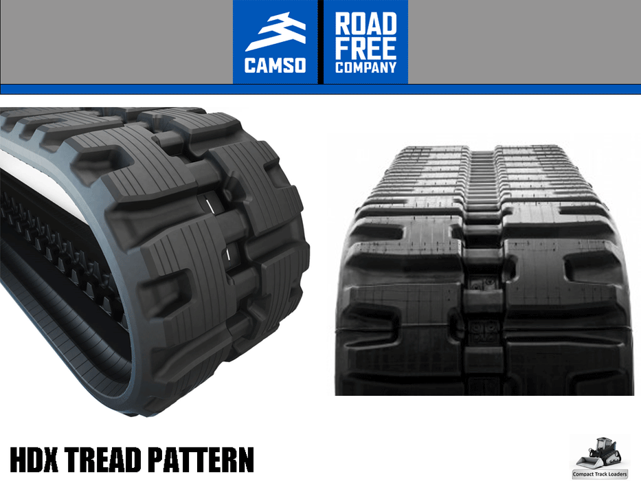 HXD400x49x86HHBBE CAMSO HXD Series rubber tracks for compact track loaders, 400x49x86