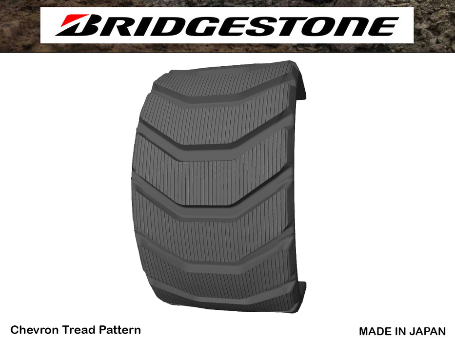 BRIDGESTONE rubber tracks 457x53x152.4SN Chevron Tread