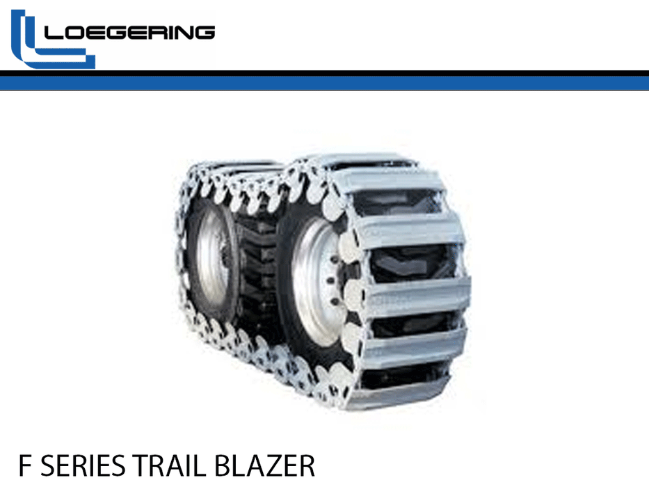 12.5F10S48 LOEGERING F Series trail blazer steel over the tire tracks for skid steers