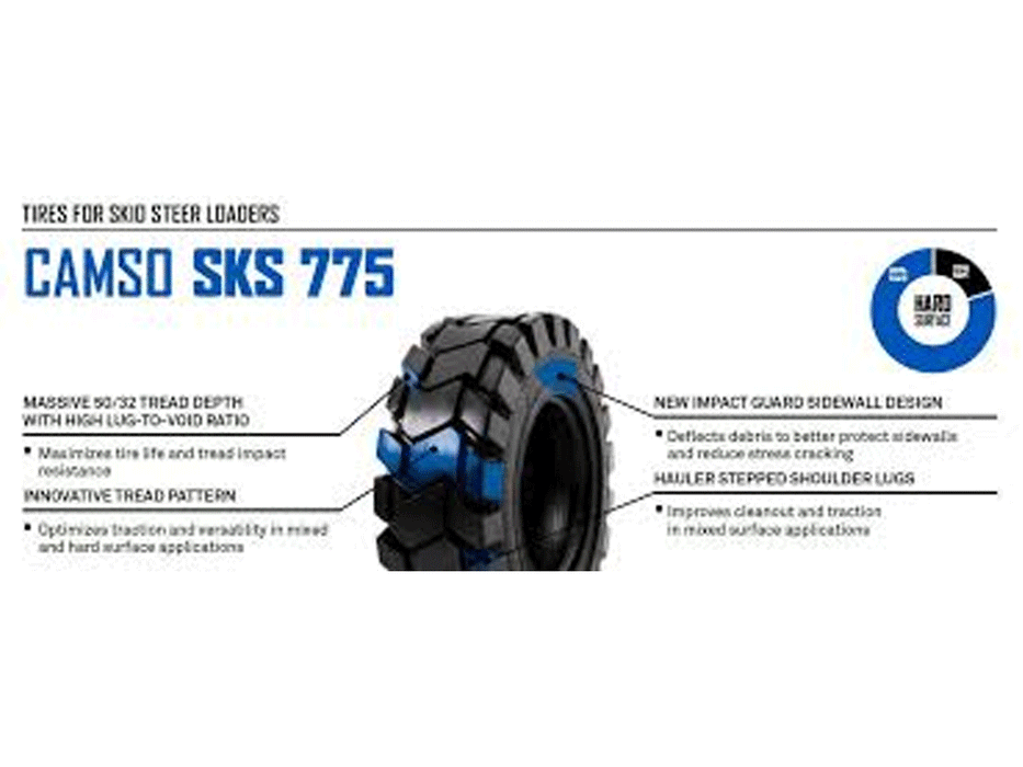 CAMSO SKS 775 L-5 rubber skid steer tire