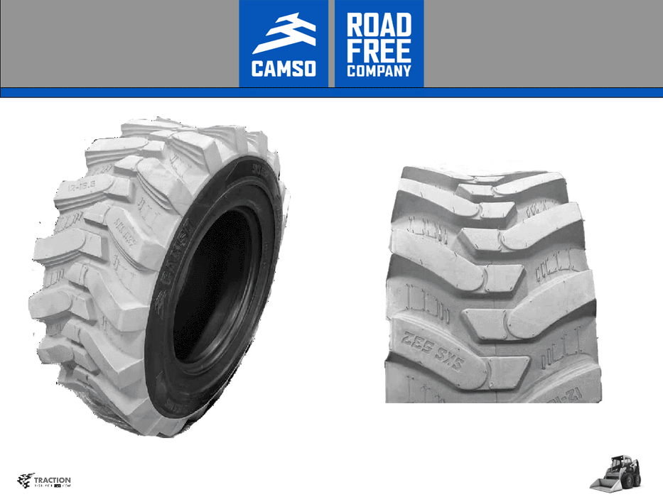 CAMSO SKS532 Non-marking tire for skid steer loader
