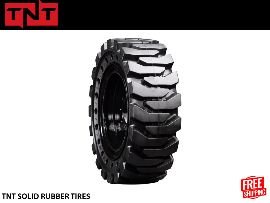 TNT Standard Duty Solid Rubber Tire 12-16.5 (TNT33x12-20SDTRXTR/L)