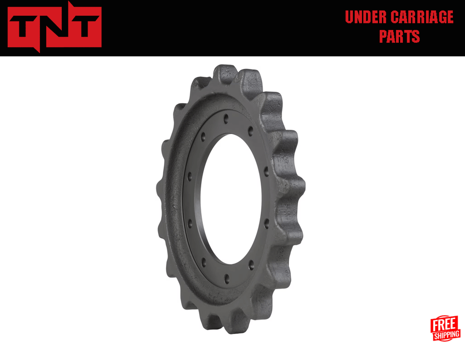 TNT Sprocket for John Deere, 10 bolt holes/17 teeth (same as T370852)