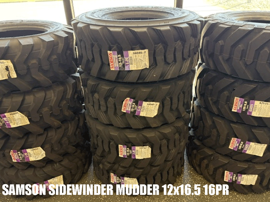 SAMSON L-2E Sidewinder Mudder XHD skid steer tire - SPECIAL STOCK SOLD IN SETS (4) TIRES