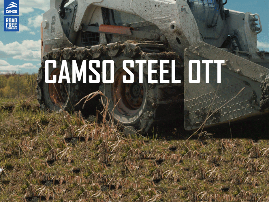 CAMSO over the tire steel track for skid steer loaders