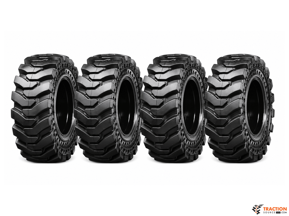 TNT HD 33X12-20 (12-16.5) Mounted Solid Tire and Rim Assemblies with larger hub