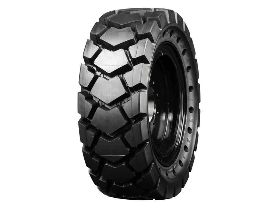TNT 33x12-18 (12-16.5) Mounted Solid Tire and Rim Assemblies Larger Hub