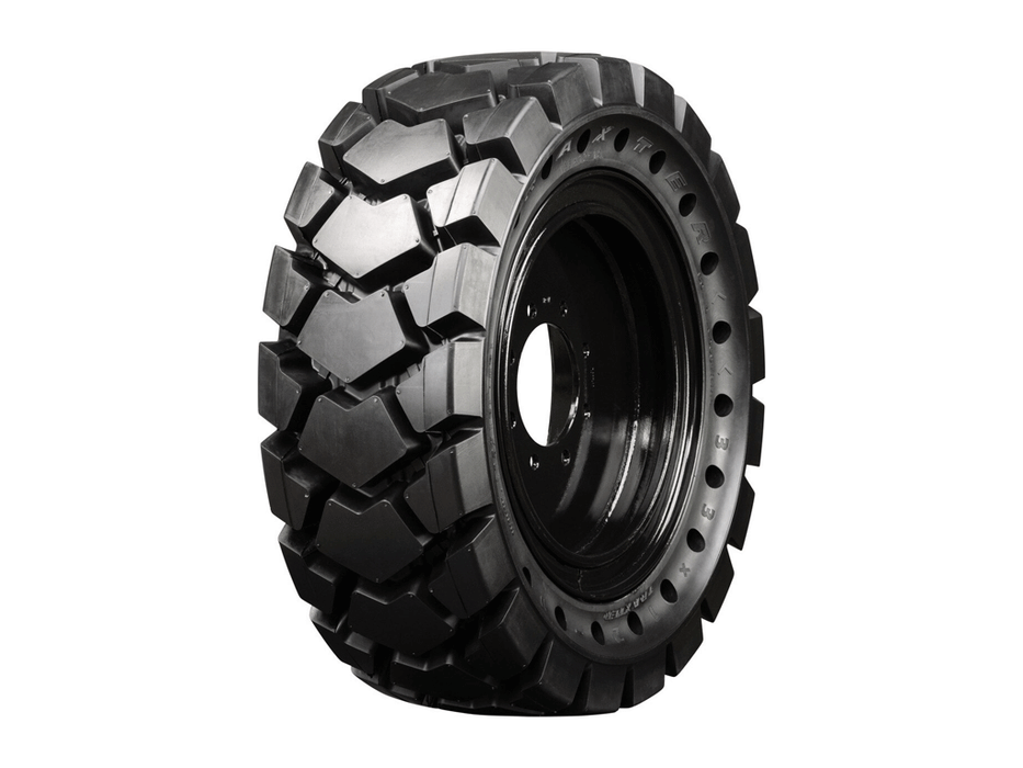 TNT 33x12-18 (12-16.5) Mounted Solid Tire and Rim Assemblies Larger Hub