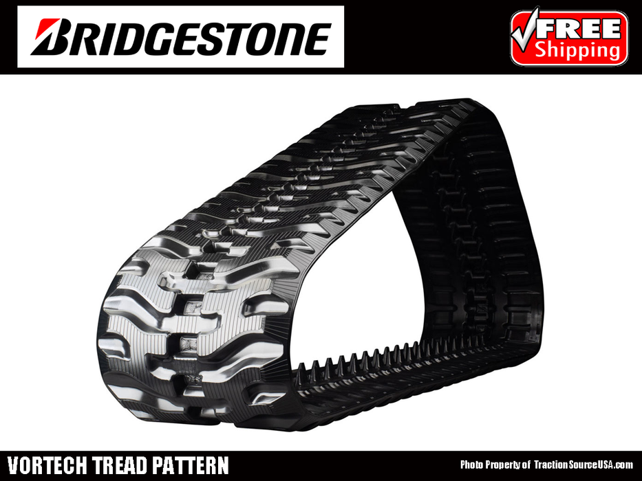 BRIDGESTONE rubber tracks 450x55x86KF Vortech tread