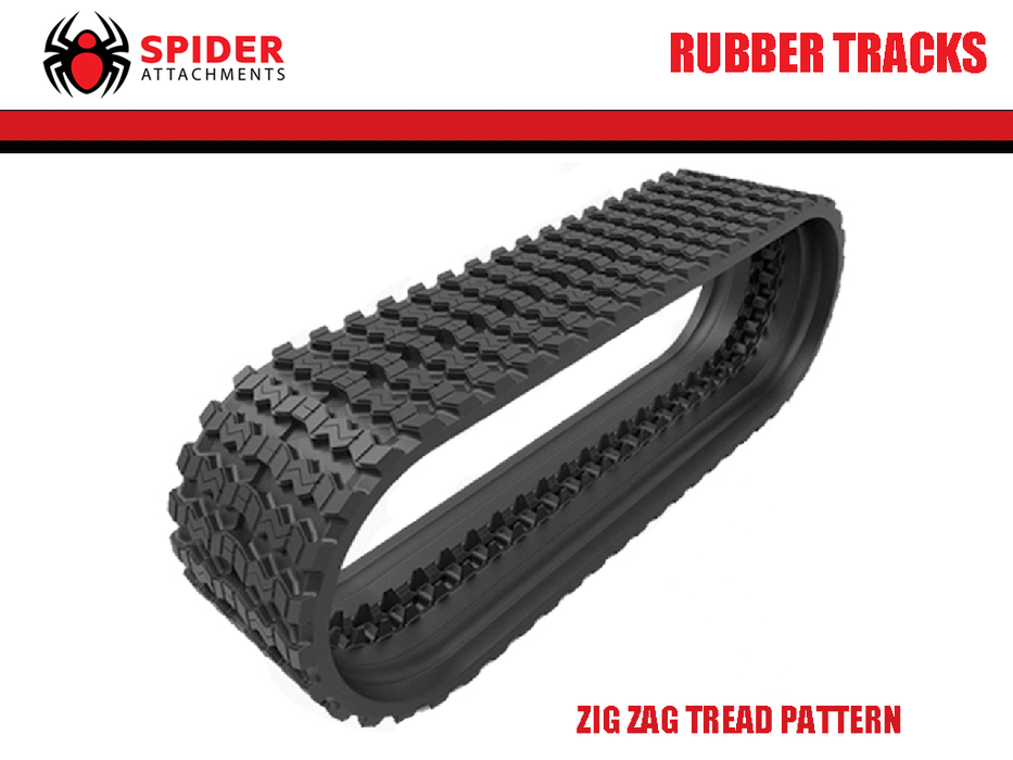 SPIDER 450x86x55 Zig Zag Tread Pattern Rubber Tracks