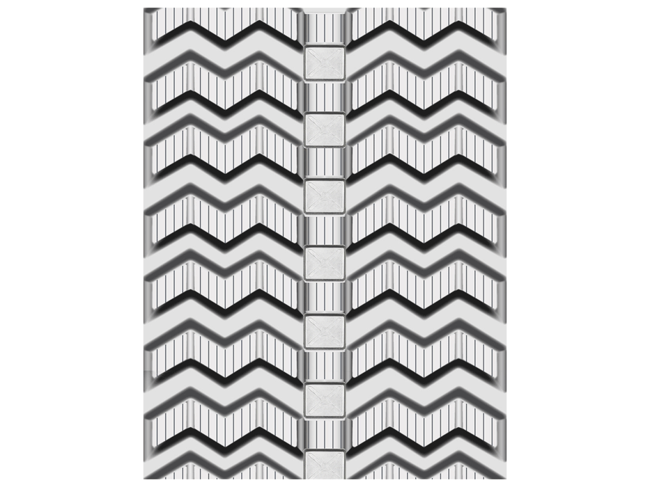 TNT 320X86X50 Heavy Duty ZB Pattern Rubber Tracks for compact track loader (TNT3208650HDZB)